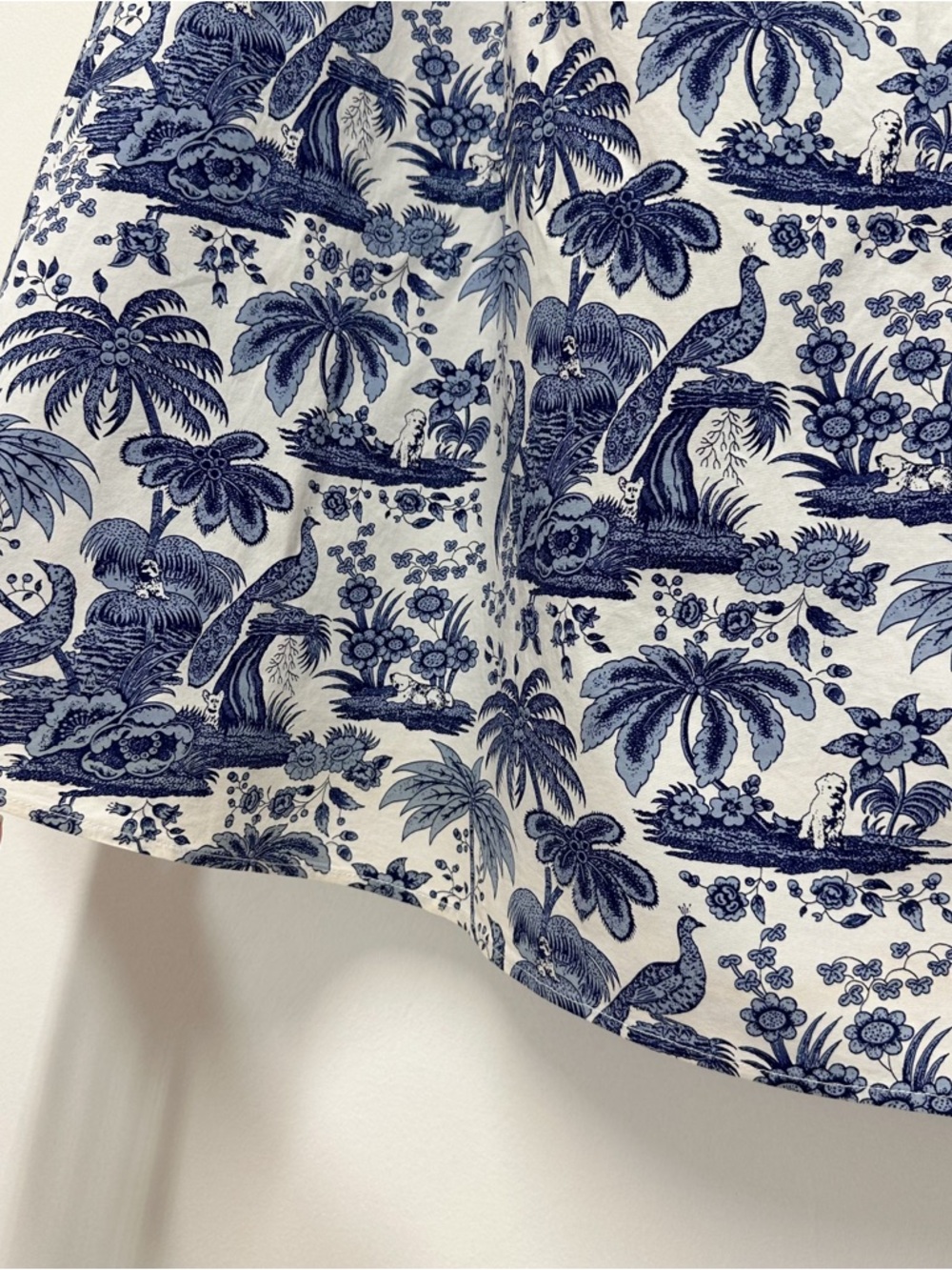 Staud Myla Halter Cutout Printed Cotton-Blend Poplin Maxi Dress in Blue Toile - Picture 10 of 13
